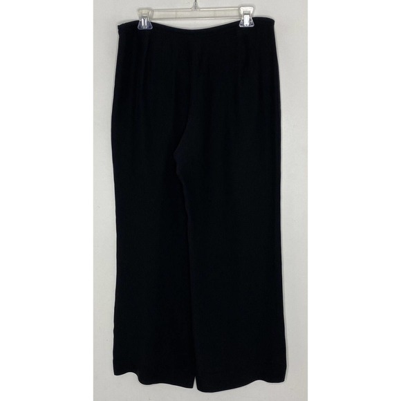Armani Collezioni Women’s Black Wide Leg Crepe Dress Pants Size 10 - Picture 5 of 5